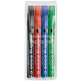 2000C Permanent Marker pen (pack of 4 assorted)
