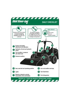 Skid Steer Tag Insert
